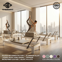 Reformer Pilates OEM d'usine, Reformer Pilates en aluminium durable pour studio, Reformer Pilates en aluminium et ensembles complets de Cadillac pour studio