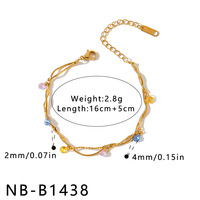 Pendentifs et Breloques Raffinés Plaqué Or 18 carats Zircon Coloré Collier Bracelet Vente en Gros Ensembles de Bijoux Tendance en Acier Inoxydable TGXL14037