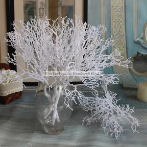 LTR030 rami di corallo albero di corallo bianco personalizzati per la decorazione dell'hotel della casa di nozze
