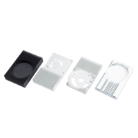 Dissipateur thermique en profilé aluminium rainuré, bloc de refroidissement en aluminium auto-adhésif pour appareils électroniques, CPU, amplificateur de puissance OEM ODM