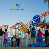 Promotion : Manèges Portables pour Parcs d'Attractions, Montagnes Russes Mobiles avec Remorque, Attraction de Parc à Thème