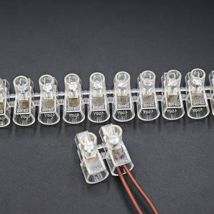 Jung Hee BH40 <b>Closed</b> Terminal Block 10p Screw Type LED Application 100A Max 1 Layer Transparent Flame Retardant - Product Image 4