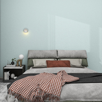 Papier peint auto-adhésif uni épais, imperméable et amovible pour chambre à coucher, dortoir, chambre de location, décoration murale et fond.
