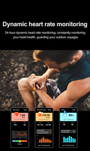 Montre connectée sportive de haute qualité ZW59 pour hommes, votre gardien de santé tout au long de la journée avec surveillance de la fréquence cardiaque, appels Bluetooth, lampe de poche intégrée - Product Image 5
