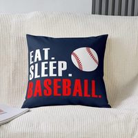 Housse de coussin moderne et artistique, peinture abstraite colorée, ballon de sport, housse de coussin en lin, adaptée à la décoration de la maison