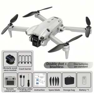 Dron S101 MAX de Alta Calidad para Principiantes, Cámara HD, Control Remoto, Pantalla, Evitación Automática de Obstáculos, Hecho de Plástico - Product Image 2