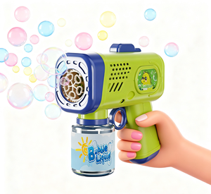 Pistolet à bulles automatique amusant pour enfants Bechotoy, jouet en plastique ABS pour jeux en plein air, pour garçons et filles de 3 ans et plus - Product Image 1