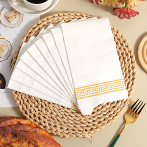 Printed Paper Napkins 330mmx400mm Premium Dust Free For Wedding Hotels Restaurants - Product Image 4
