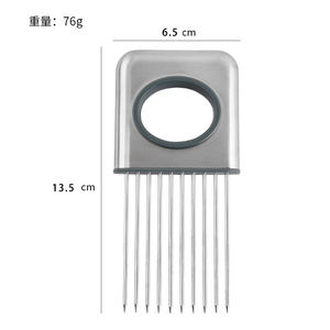 Support de découpe d'oignons en gros avec couvercle, outil d'assistance pour trancheuse alimentaire, fruits, citrons et viandes - Product Image 4