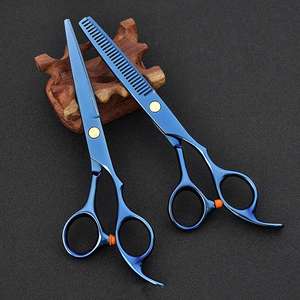 2pcs <span class=keywords><strong>Forbici</strong></span> Dei Capelli per Parrucchieri Barber Shop Forniture di Titanio Professionale dei capelli di taglio <span class=keywords><strong>forbici</strong></span> set - Product Image 6