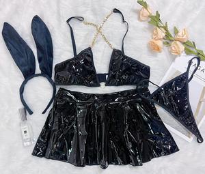 King Mcgreen étoile lapin femme Lingerie femme nue pornographie fétiche Sissy Sexy érotique tenue chaude en cuir nuit porte dames - Product Image 4