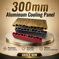 Plaque de refroidissement en aluminium de grande taille et haute qualité, largeur 300 mm, pour batterie au lithium dans un système de stockage d'énergie