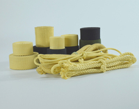 Bande élastique en fibre d'aramide résistante au feu, haute résistance, sangle en kevlar pour convoyeur industriel, tissu ignifuge
