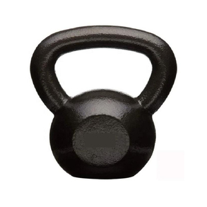 10 kg Cast Iron Kettlebell Black Powder Coated <b>Strength</b> <b>Training</b> Weight for Home Gym Functional Fitness Workout and Exercise - Product Image 3