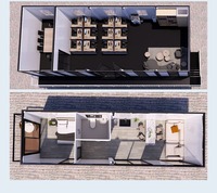 Fabricant chinois de villas préfabriquées en acier léger pour l'extérieur, bâtiment de conteneurs de 20 pieds et 40 pieds, hôtel, salle de bain, école modulaire, hôpital, centre commercial