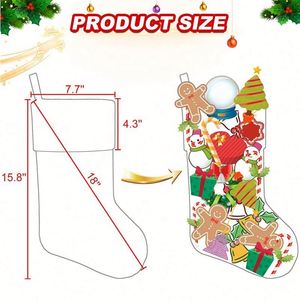 Venta al por Mayor de Artículos Navideños de Alta Calidad con Cualquier Diseño y Colores Vivos, Decoración Navideña de Santa Claus, Material de Poliéster Digital - Product Image 4