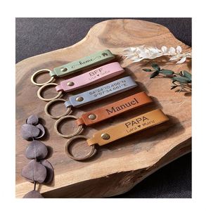 1PCS Free Custom Leather <b>Keychain</b> PU <b>Personalized</b> Engraving Leather Key Chains Name Date Wedding Keyring <b>Keychain</b> Wedding Gifts - Product Image 1