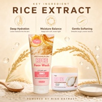TWG RTS Crème hydratante au riz et nettoyant visage hydratation intense, adoucissant doux, nourrissant, ensemble de soins du visage, best-seller