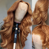 Perruque Lace Front 13*4, Densité 180%, 100% Cheveux Humains, Ondulée (Body Wave), de 12 à 32 Pouces, Peut Être Permanente et Teinte