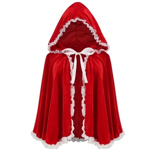 Nouvelle cape de Cendrillon, cape à capuche avec bordure en dentelle pour <span class=keywords><strong>spectacle</strong></span> de Noël et cosplay - Product Image 4