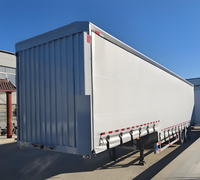 Semi-remorque à rideaux latéraux en acier de haute qualité, 3 essieux, 60 tonnes, personnalisée pour camions, vente directe d'usine, fabriquée en Chine