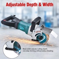 CW-45 Máquina Eléctrica Ranuradora de Pared de Alta Potencia, Herramienta de Corte de Ranuras para Ladrillo y Hormigón con Disco de 135mm, Cortadora de Pared