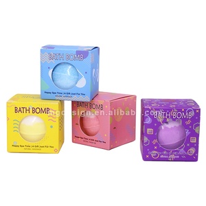 <span class=keywords><strong>Bomba</strong></span> da Bagno OEM Flower Fizzer Soap Mate FB-015 100g, Fragranza Personalizzata, Corda d'Erba, Fiori Secchi, Forma Sferica 6.3cm, Scatola in PVC - Product Image 5