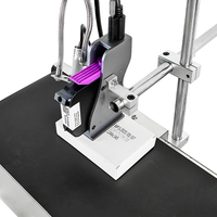 DMX Date d'expiration Date codeur Machine lot numéro de lot Code en ligne TIJ imprimante à jet d'encre avec mini table de convoyeur de bureau