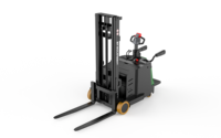 Vente directe usine – Chariot élévateur électrique compact contrepoids 1 tonne, batterie au plomb, pneus pleins, haute durabilité