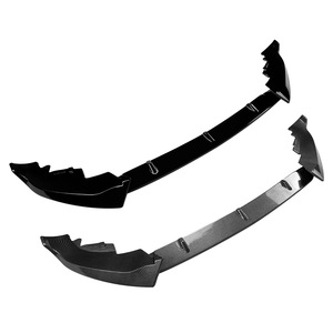 Bmw X7 G07 Lci M Sport 2023 Front Bumper Lip Splitter Piano Black Carbon Fiber Texture Abs Material - Product Image 3
