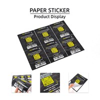 Autocollants en papier personnalisés, impression d'autocollants sur mesure, étiquettes vierges blanches rondes, carrées, découpées, étiquettes d'instructions