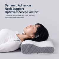 Oreillers ergonomiques en mousse à mémoire de forme pour soulager les douleurs au cou et au dos, oreiller orthopédique pour dormeurs sur le côté, le dos ou le ventre avec housse respirante