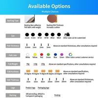 Tampon de polissage Fortunebrasive 3'' en polyuréthane rouge avec support EVA et fixation auto-agrippante pour verre optique, lentilles, peinture automobile et finition de surface de précision