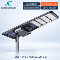 Lampadaire solaire LED intégré en aluminium moulé sous pression pour extérieur, lampe de route OEM ODM personnalisée