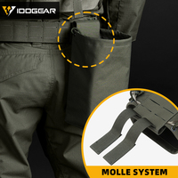 IDOGEAR Pochette Tactique MOLLE Noire Pliable pour Chasse, Sac de Récupération de Chargeurs Mini, Pochette de Décharge