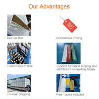 Selbst klebende dekorative Reeded Glass Protect Office Arthome Wand dekoration 3D-Fenster Datenschutz folien für