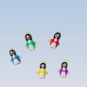 DAMAI Little Virgin Mary Figurines Miniature Virgin Mary Doll Classic Religious Gifts for Easter <b>Eggs</b> Stuffers Baptism Gift - Product Image 3