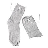 Chaussettes électrodes TENS/EMS Konmed KM407 en fibre argentée conductrice, contrôle manuel filaire, antibactériennes, antidérapantes, CE, massage