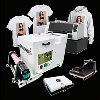 Imprimante DTF A3 tout-en-un, couleur ondulée, encre pigmentée à film direct multifonctionnelle automatique pour les étiquettes A3 à usage domestique et professionnel