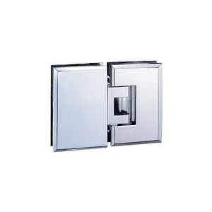 Verborgen Aluminium Vierkante Buis 180 Graden Open Bad Douche Deur Kleine Messing Scharnier Voor Stalen Frame