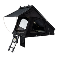 Tente de toit pour voiture tout-terrain pour le camping en plein air, toit triangulaire, toile imperméable, coque rigide quatre saisons, aluminium, accessoires 4x4