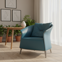 Fauteuil individuel en bois massif avec pieds en métal, design moderne modulaire, pour salon, hôtels, bureaux, réceptions, meubles de maison
