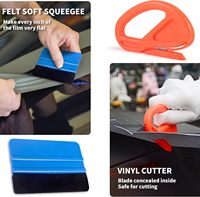 Ensemble d'outils en vinyle pour voiture 22 pièces Outils de finition des bords à couleur changeante Kit de grattoir de construction invisible pour film de carrosserie Garantie 1 an