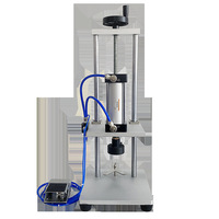 Machine de capsulage semi-automatique pneumatique pour bouteilles de sauce soja et bidons d'huile en plastique, 16 kg, type à pression, capsuleuse à clipser