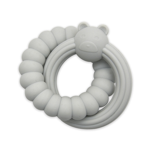 BHD venta al por mayor divertido Arco Iris Color silicona suave bebé mordedores recién nacido dentición juguetes conjunto BPA libre calmante cuentas pulsera anillo - Product Image 5