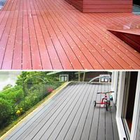 Terrasse en WPC moderne 25 mm en chêne, antidérapante, imperméable, forme carrée, utilisation en extérieur et en intérieur pour les jardins et les parcs