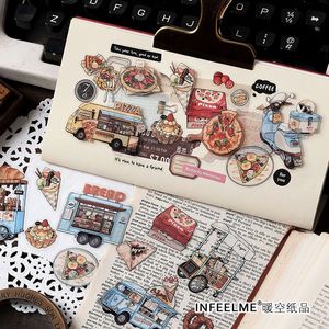 漫画タイムウォーカーシリーズPETステッカーバッグレトロインズコーヒーアートスタジオプランナーDIY装飾ステッカー - Product Image 4