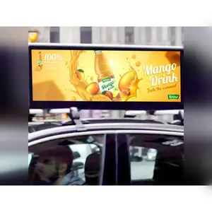 Exterior 3g 4g wifi controle de cor completa, táxi, telhado, propaganda, tela led p2 p2.5 p3 p4 hd led cab top billboard, sinal