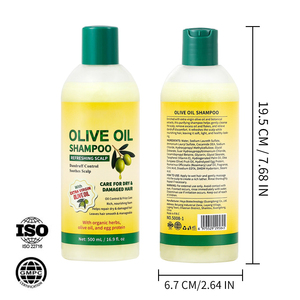 Shampoo à l'huile d'olive OEM hydratant, réparateur, nourrissant pour cheveux secs et abîmés, anti-frisottis, soin capillaire naturel, <span class=keywords><strong>doux</strong></span> et brillant - Product Image 4