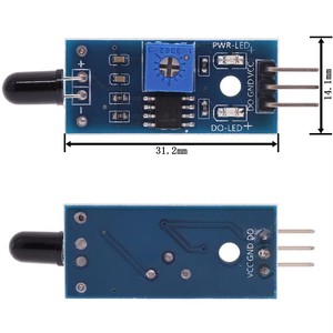 Ventas calientes IR Infrarrojo <span class=keywords><strong>3</strong></span> cables Módulo de <span class=keywords><strong>sensor</strong></span> de detección de llama IR Módulo de <span class=keywords><strong>sensor</strong></span> de llama Detector Smartsense para <span class=keywords><strong>Arduino</strong></span> - Product Image 6